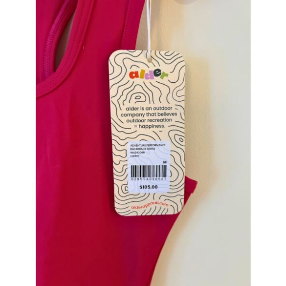 NWT Alder Apparel Medium Cherry Adventure Performance Racerback Dress - Picture 10 of 11